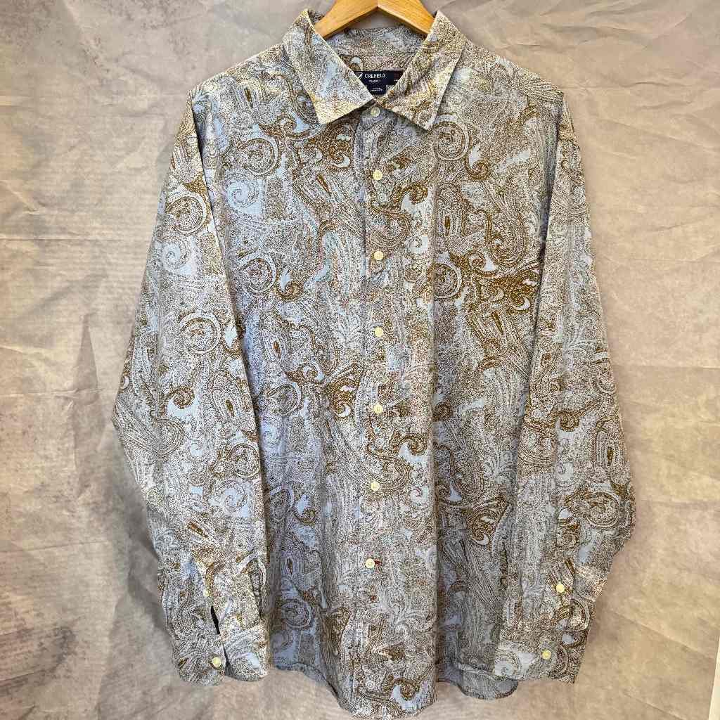 【海日山seasunmountain】CREMIEUX褐色幻影長袖變形蟲襯衫