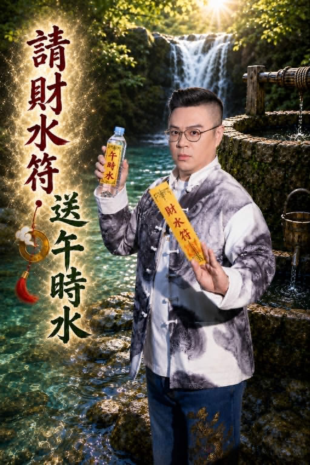 【三龍法師】財水招財符