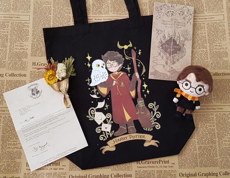Lingishop✨ Harry Potter 哈利波特 跩哥馬份 插畫 帆布袋 托特包 側肩包