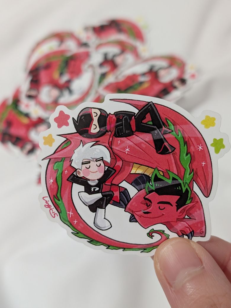 Lingishop✨ 美國卡通 幻影丹尼 傑克龍 忍者好小子 秘密三人組 防水貼紙