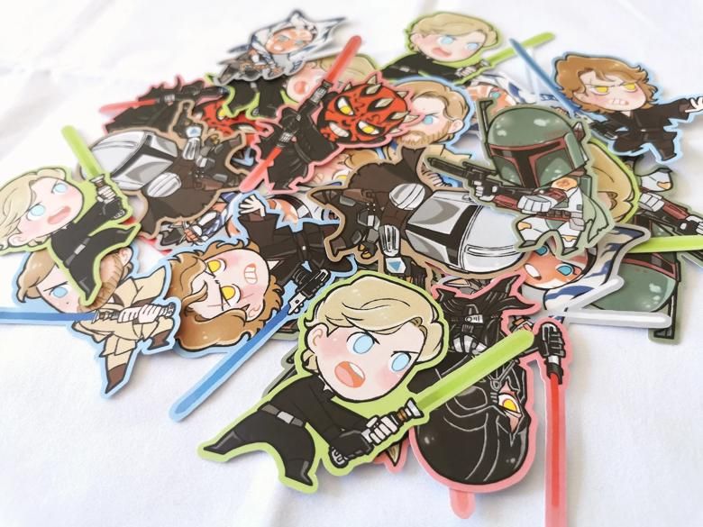Lingishop✨STAR WARS 星際大戰 角色單人Ｑ版貼紙