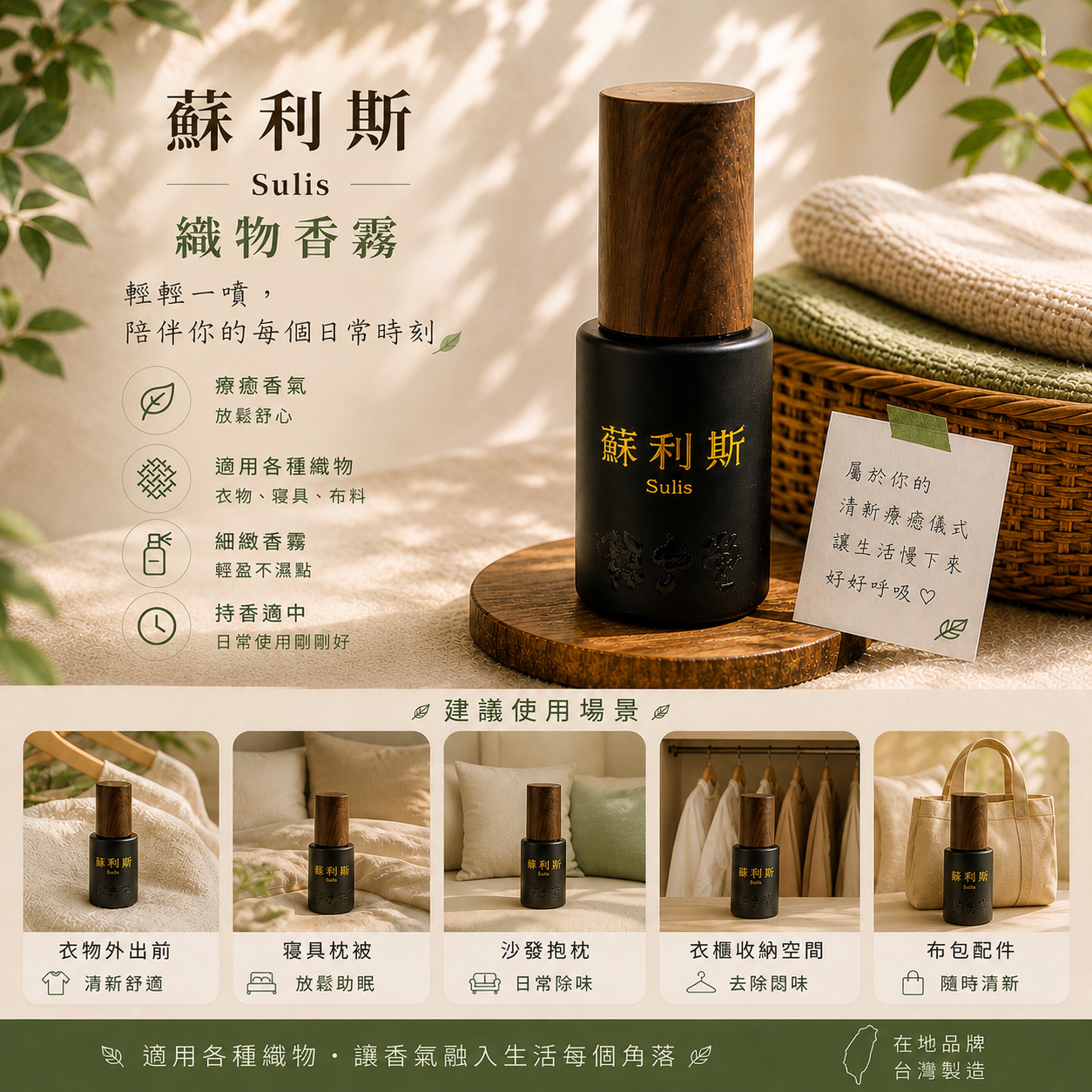 蘇利斯 空間織品噴霧