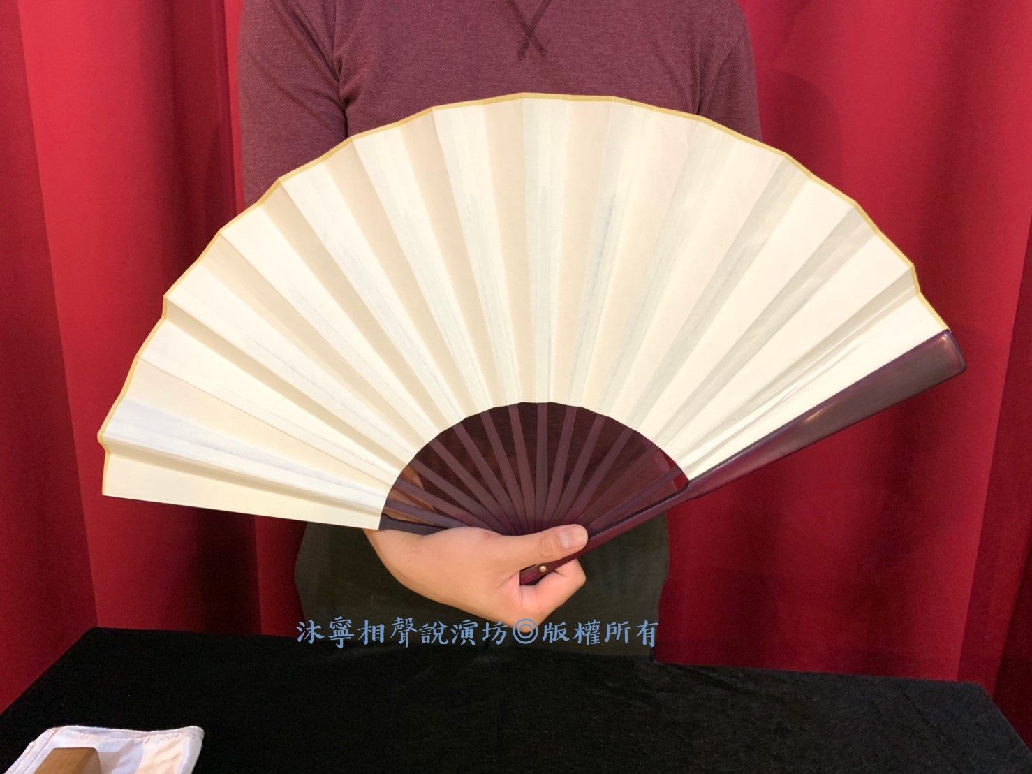 【表演道具】相聲三寶 摺扇 方巾 驚堂木 超值組