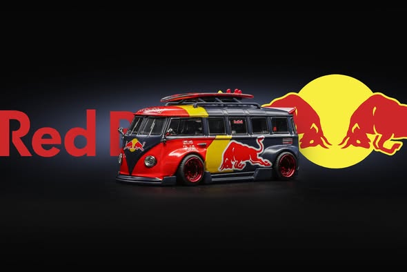 Liberty 64 1:64 VW T1 寬體低趴 紅牛塗裝
