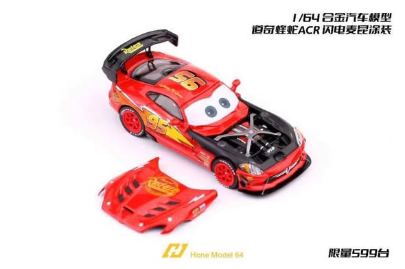 Hone Model 64 1/64 合金車模預購 道奇蝰蛇 ACR 麥昆