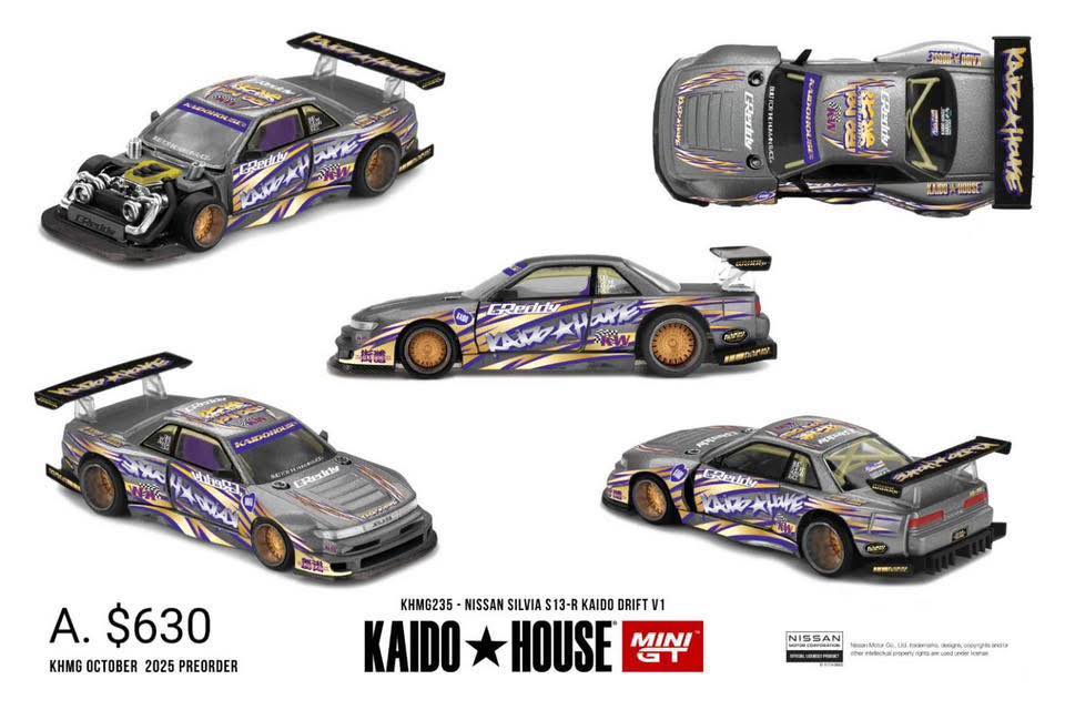 KD235  A款Nissan Silvia S13換色再刷！
