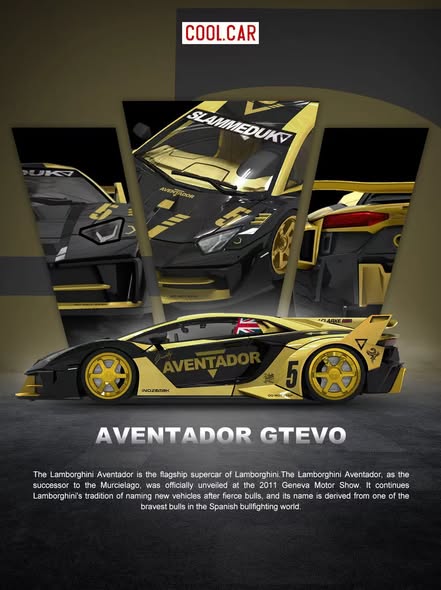 CC 1:64 
藍寶堅尼GTEVO V5 黑金塗裝