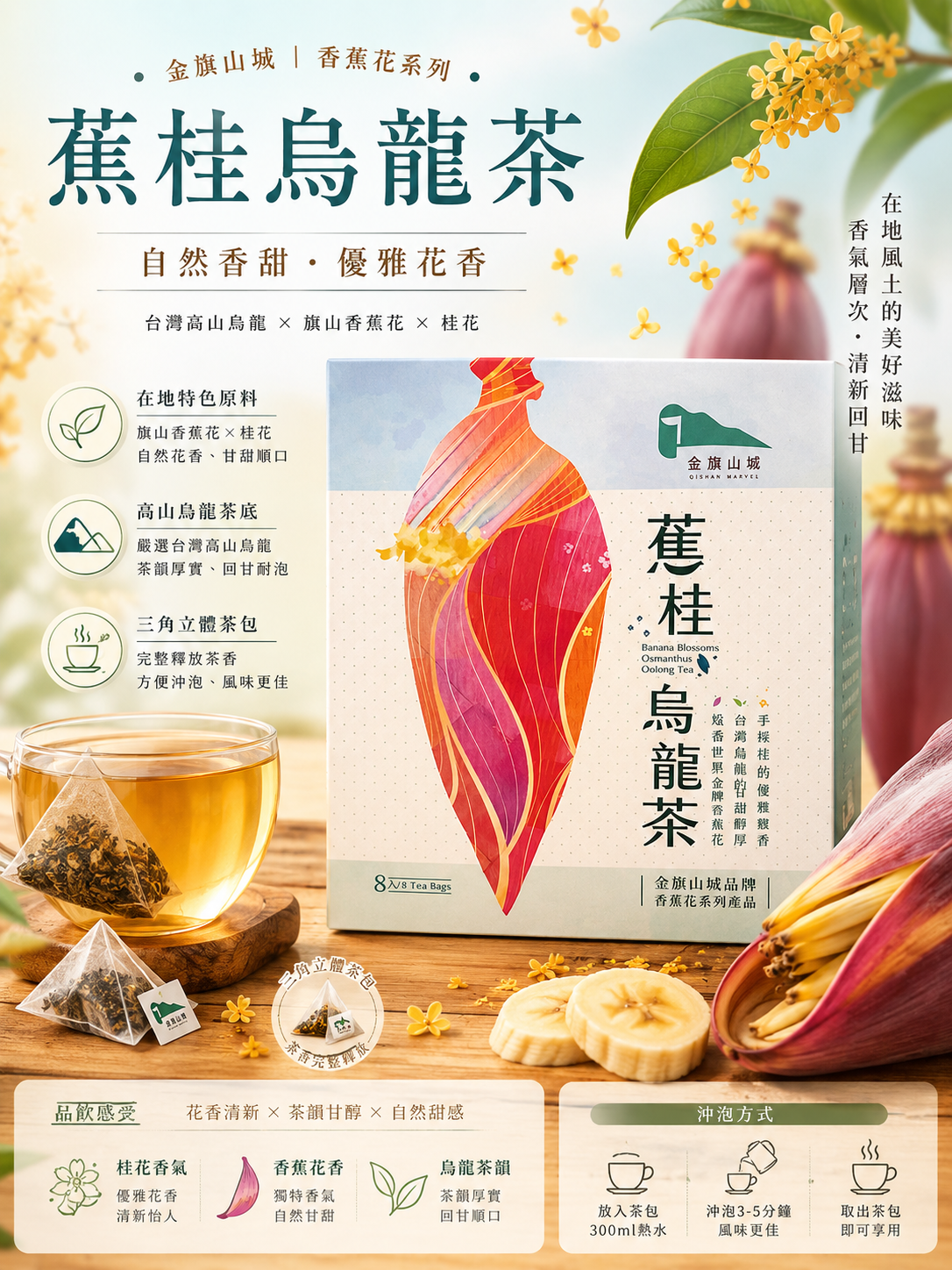 蕉桂烏龍茶