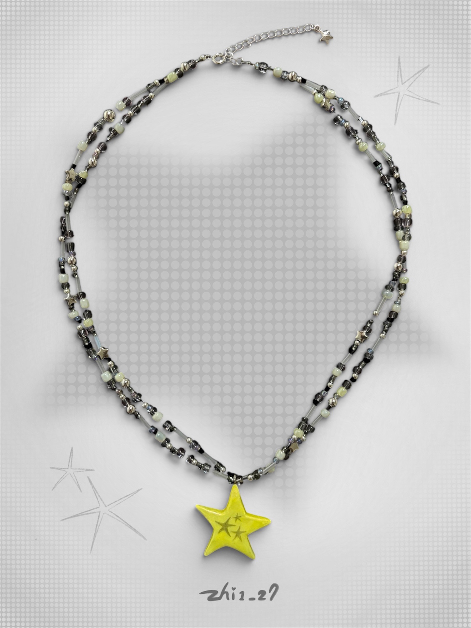 ꒰১摘星人໒꒱系列項鏈★黃★