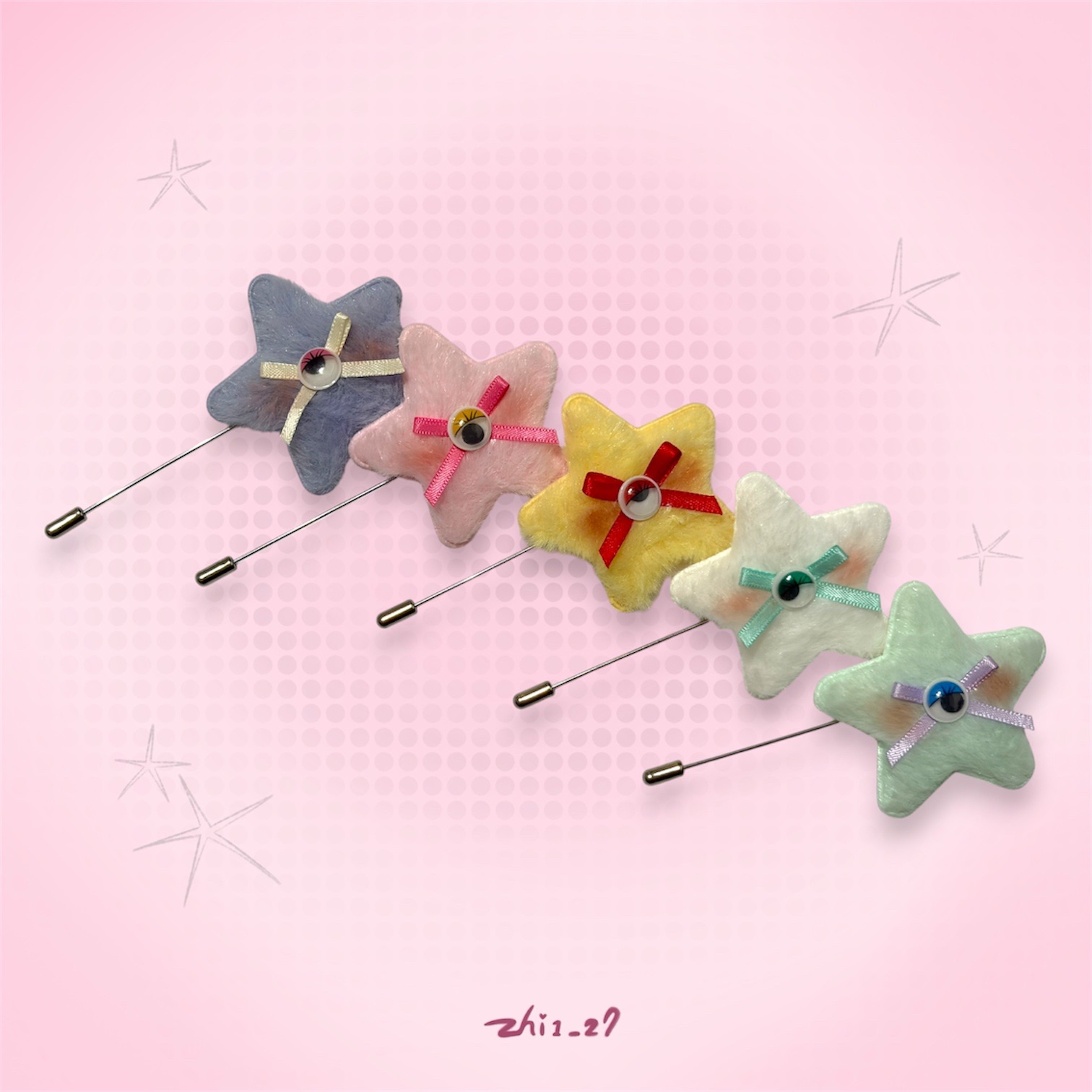 ꒰১摘星人໒꒱系列直胸針