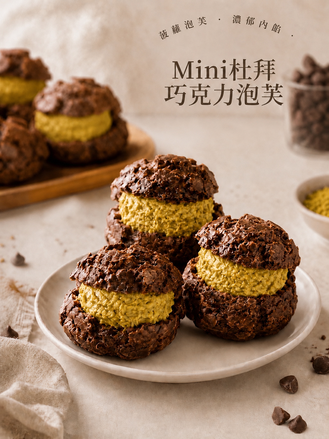 Mini杜拜巧克力泡芙