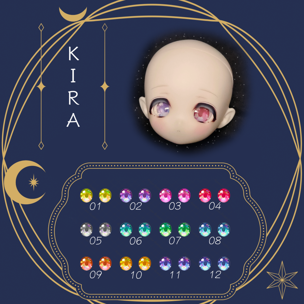 【16mm】玻璃眼片-KIRA