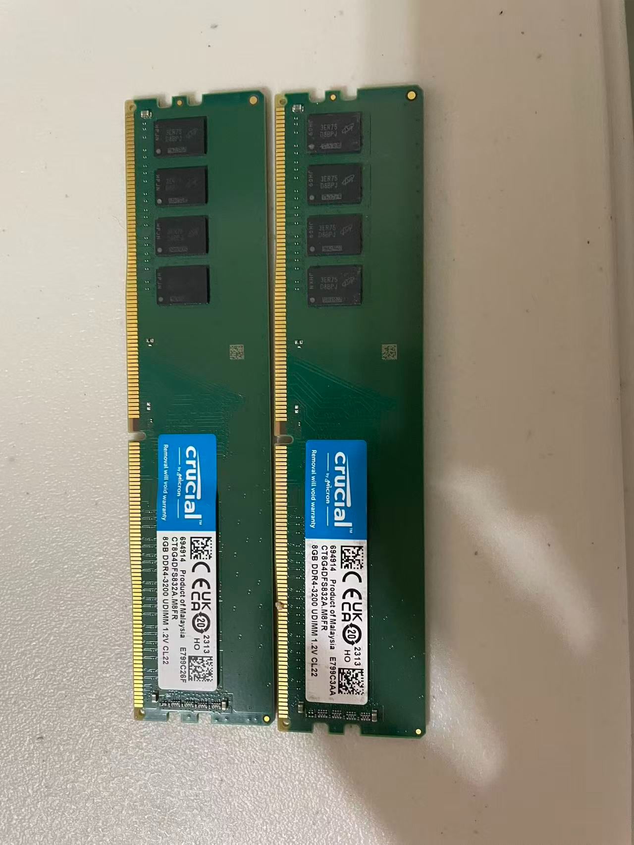 美光 DDR4 3200 8G*2 共16G