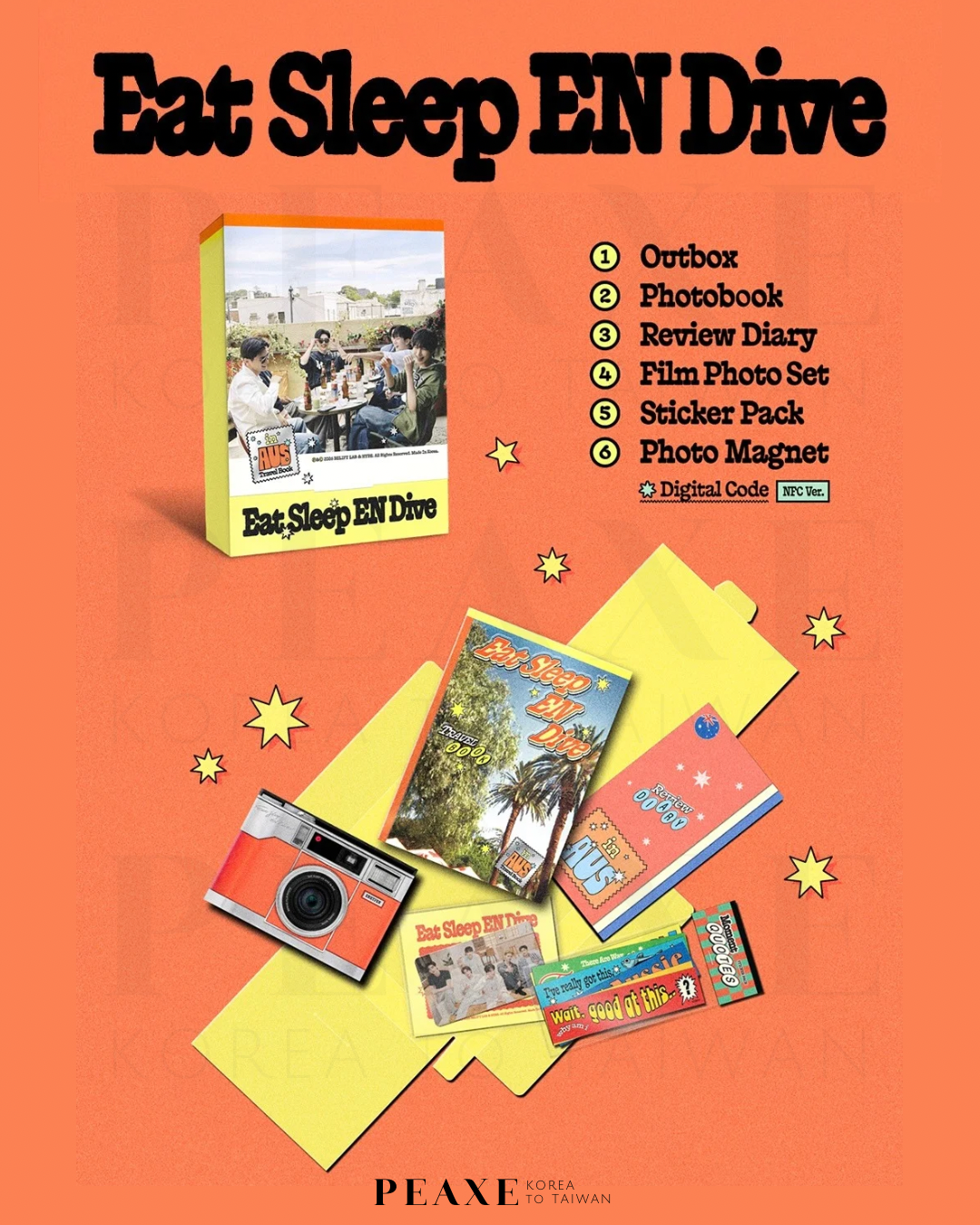 ENHYPEN ＜Eat Sleep EN Dive in AUS＞ TRAVEL BOOK 澳洲旅遊寫真書代購