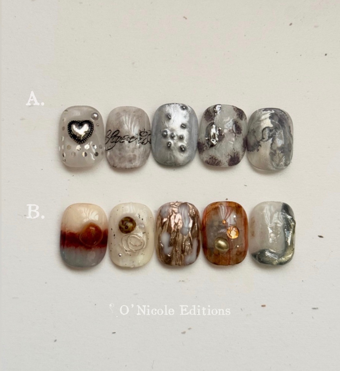 秋冬必備質感穿戴甲🤎｜𓍢ִ໋ O＇Nicole Editions 收藏室