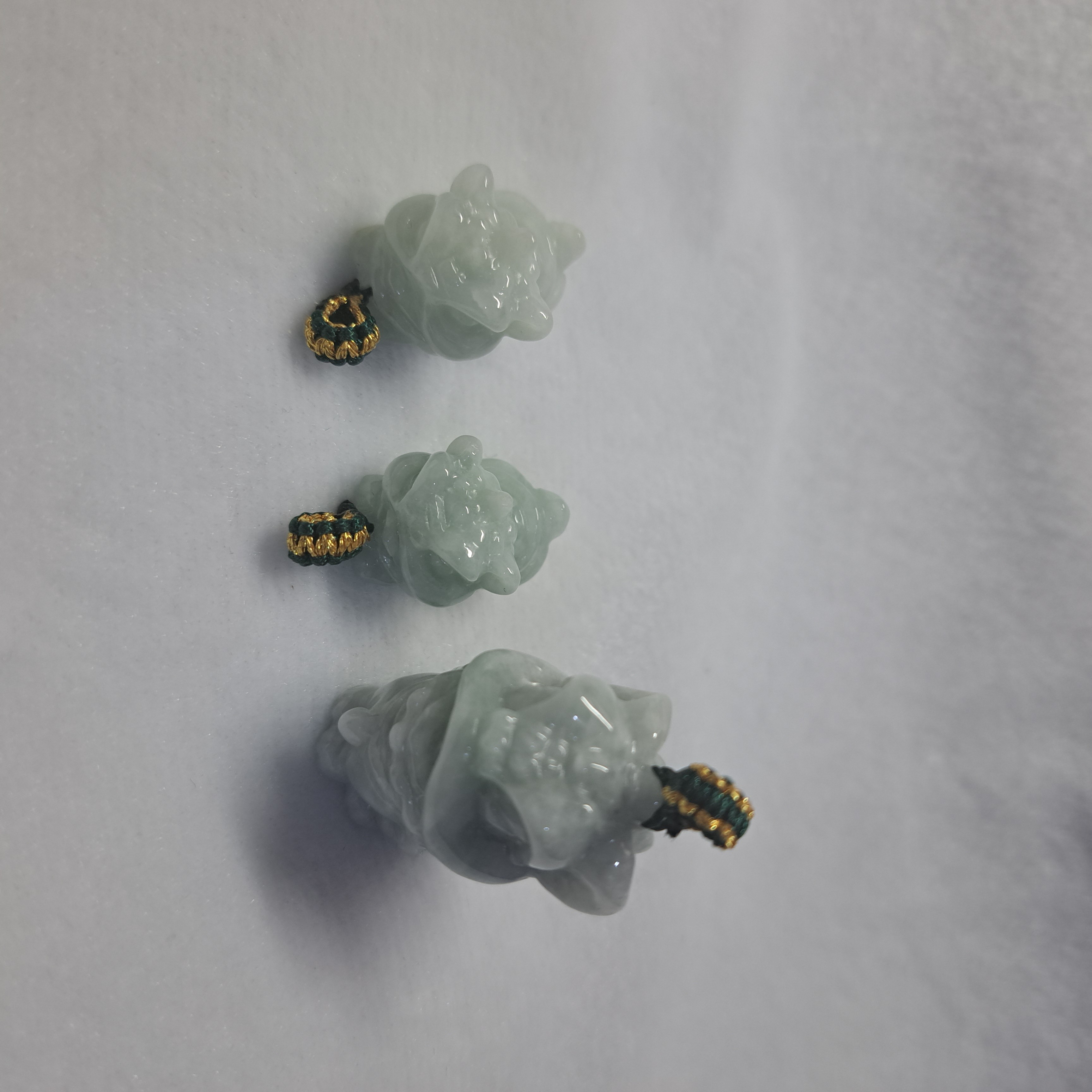緬甸天然A貨翡翠 醒獅掛墜（附陸證）
