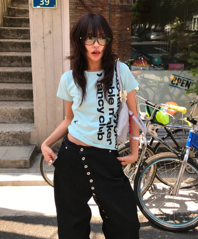 FANCY CLUB💫BAYWATCH CROP TEE 3color