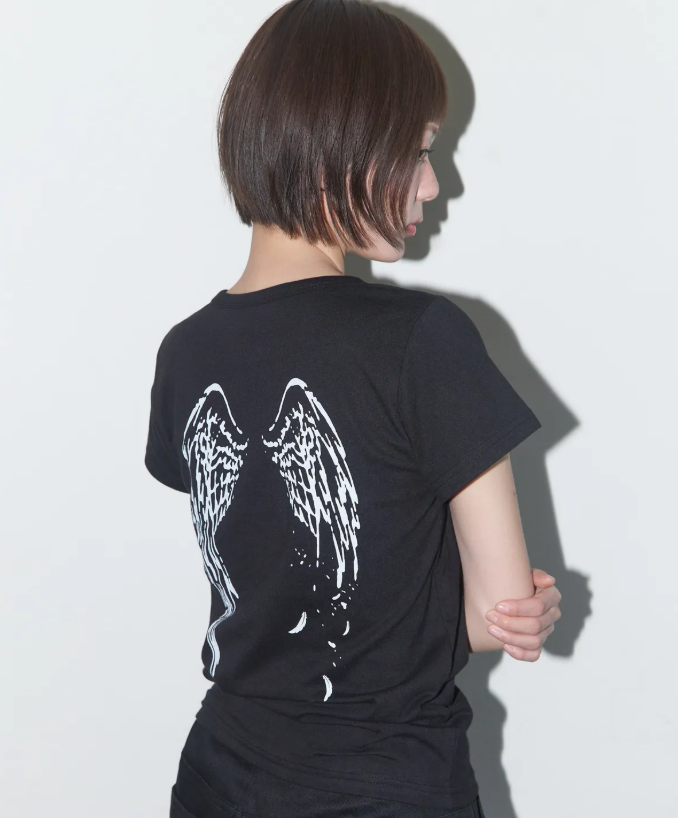 FANCY CLUB💫Reverse of Heaven Crop T-Shirt 3color