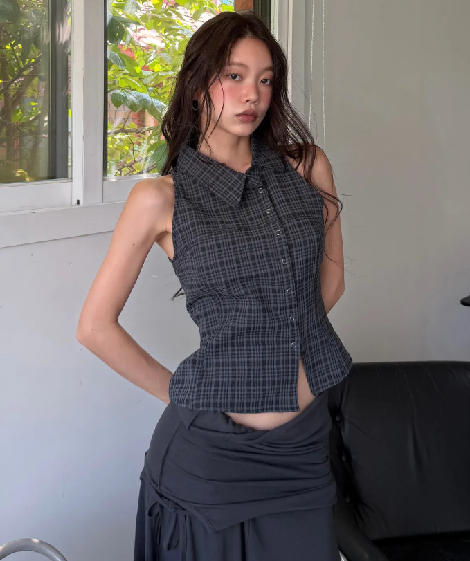 MIXXO💫Halter Sleeveless Shirt