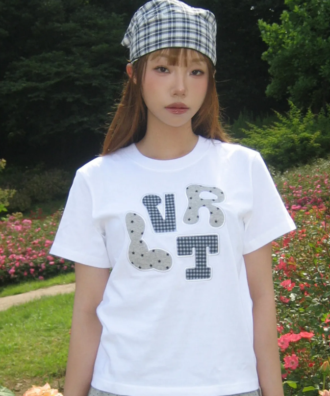 LUVISTRUE💫LVTR PATCH TEE 3color