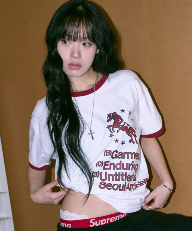【男女版型】UNTITLED💫Unicorn Typho Ringer Crop 短袖 5color