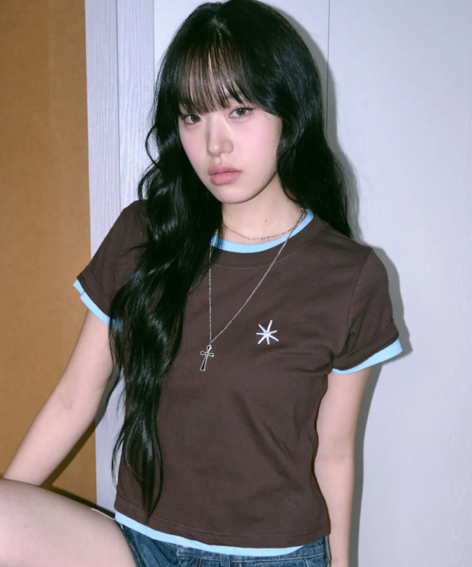 【男女版型】UNTITLED💫Unicorn Layered Crop Short Sleeve 4color