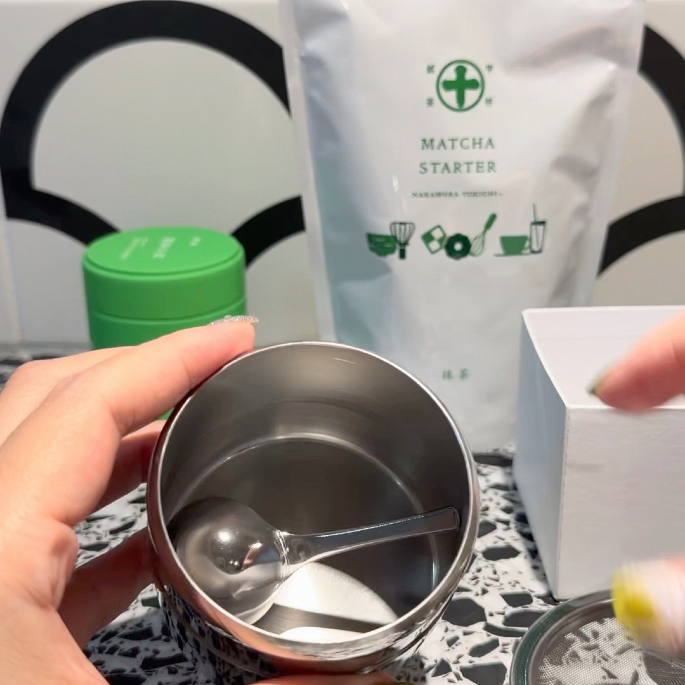日本製不銹鋼抹茶保存罐