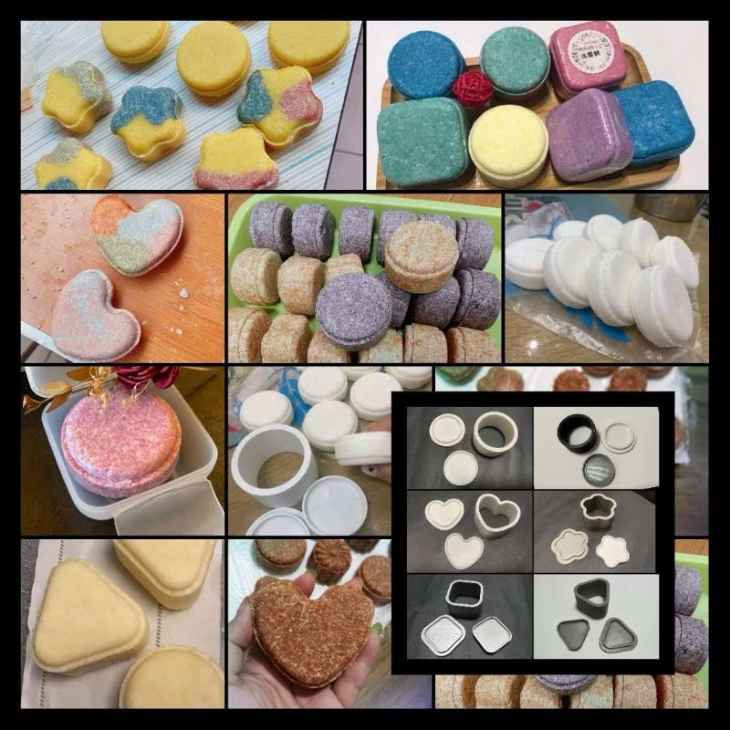 ⭐️星星相印📣滿三贈模具‼️洗髮餅模具/圓形/愛心/小花/正方形/三角形多款造型洗髮餅模具.皂餅模具.洗髮餅.泡澡錠