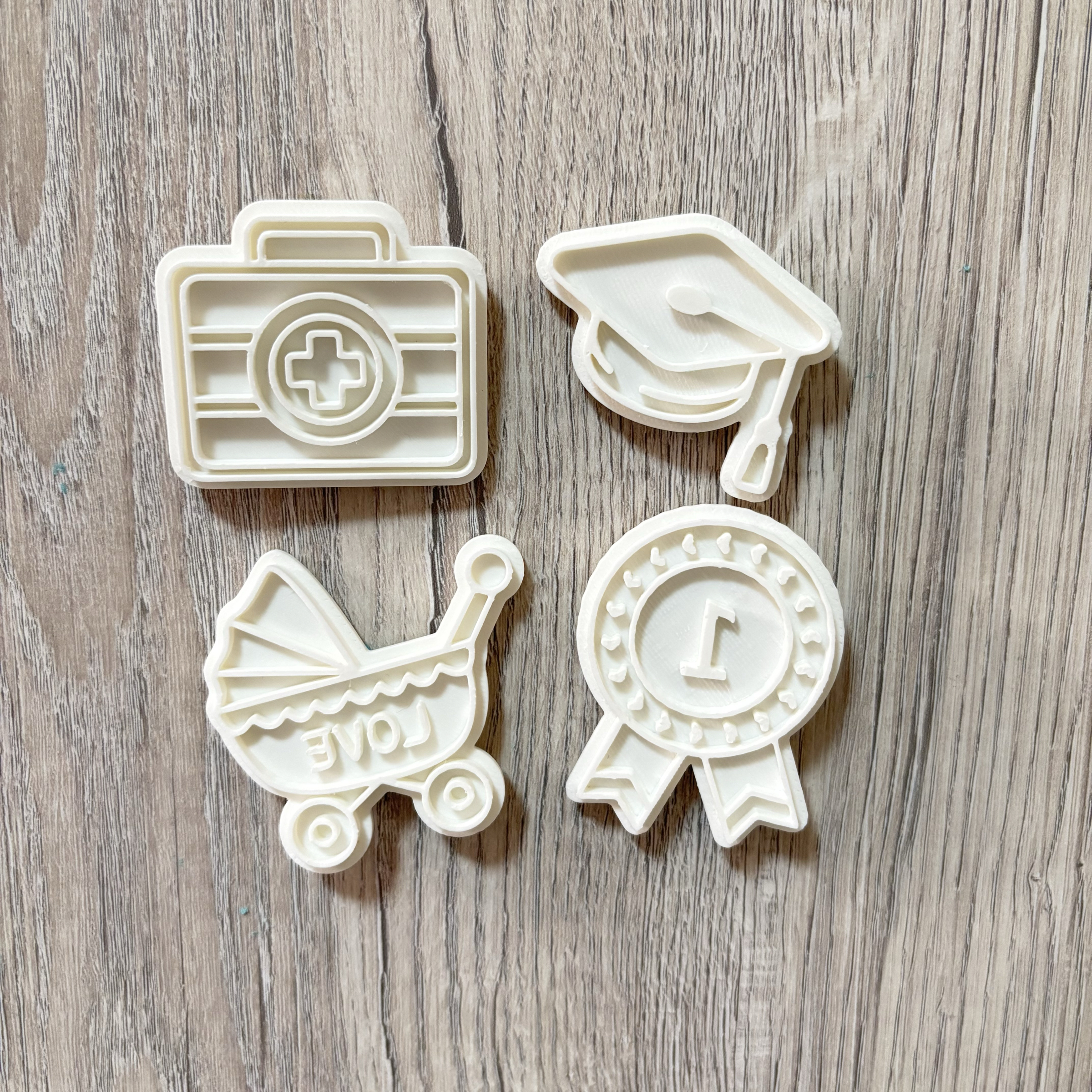 ⭐️星星相印📣滿額贈模具‼️餅乾模具/抓週/彌月/週歲/收涎/抓周餅乾模具/彌月餅乾/醫藥包.學士帽.獎牌.嬰兒推車/