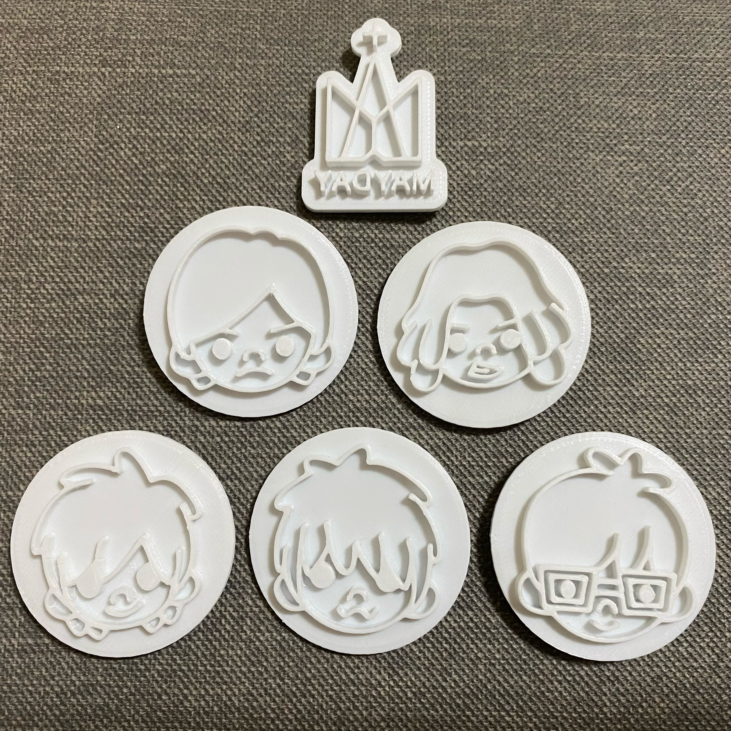 ⭐️星星相印📣滿額贈模具‼️餅乾模具/Q版五月天人物餅乾模具/圓形外框五月天Q版人物/MayDay餅乾模具