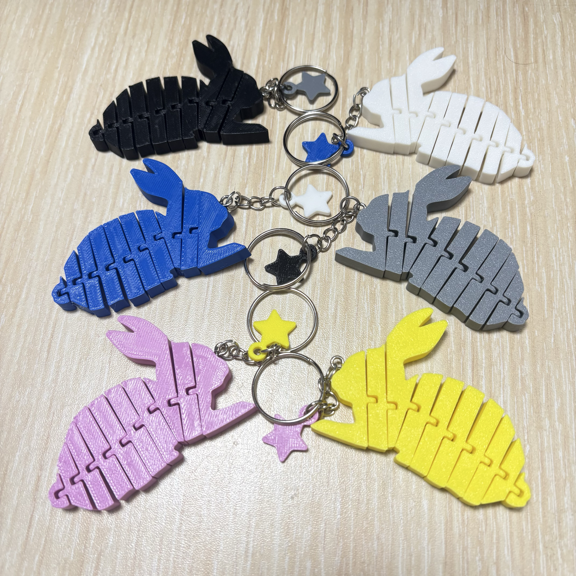 ⭐️星星相印📣買三送一📣兔子活動式鑰匙圈/兔子活動式結構 兔子鑰匙圈玩具吊飾 兔子.吊飾.小禮物.動物
