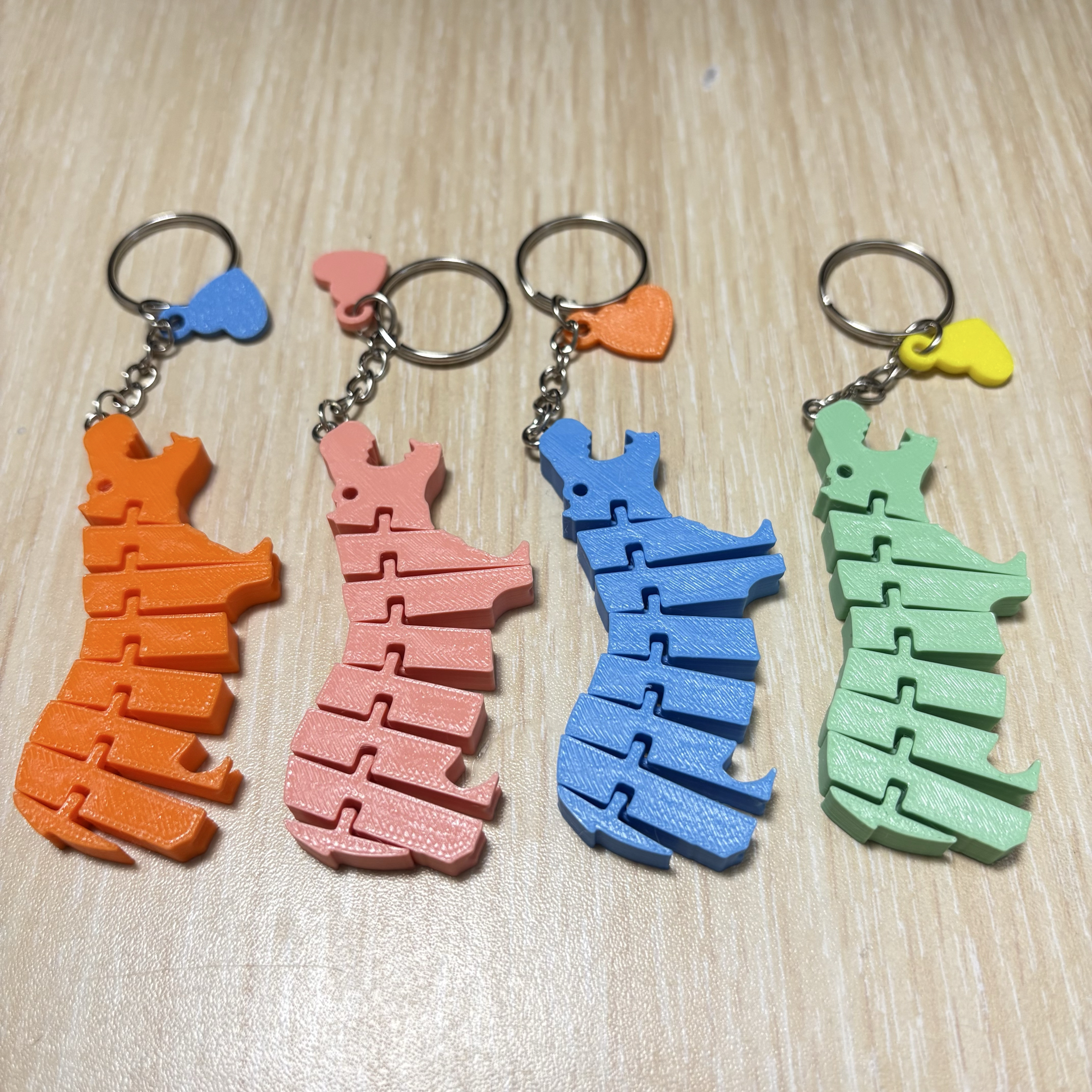 📣買三送一📣3D列印河馬活動式鑰匙圈/河馬活動式結構河馬鑰匙圈玩具吊飾 河馬.吊飾.小禮物