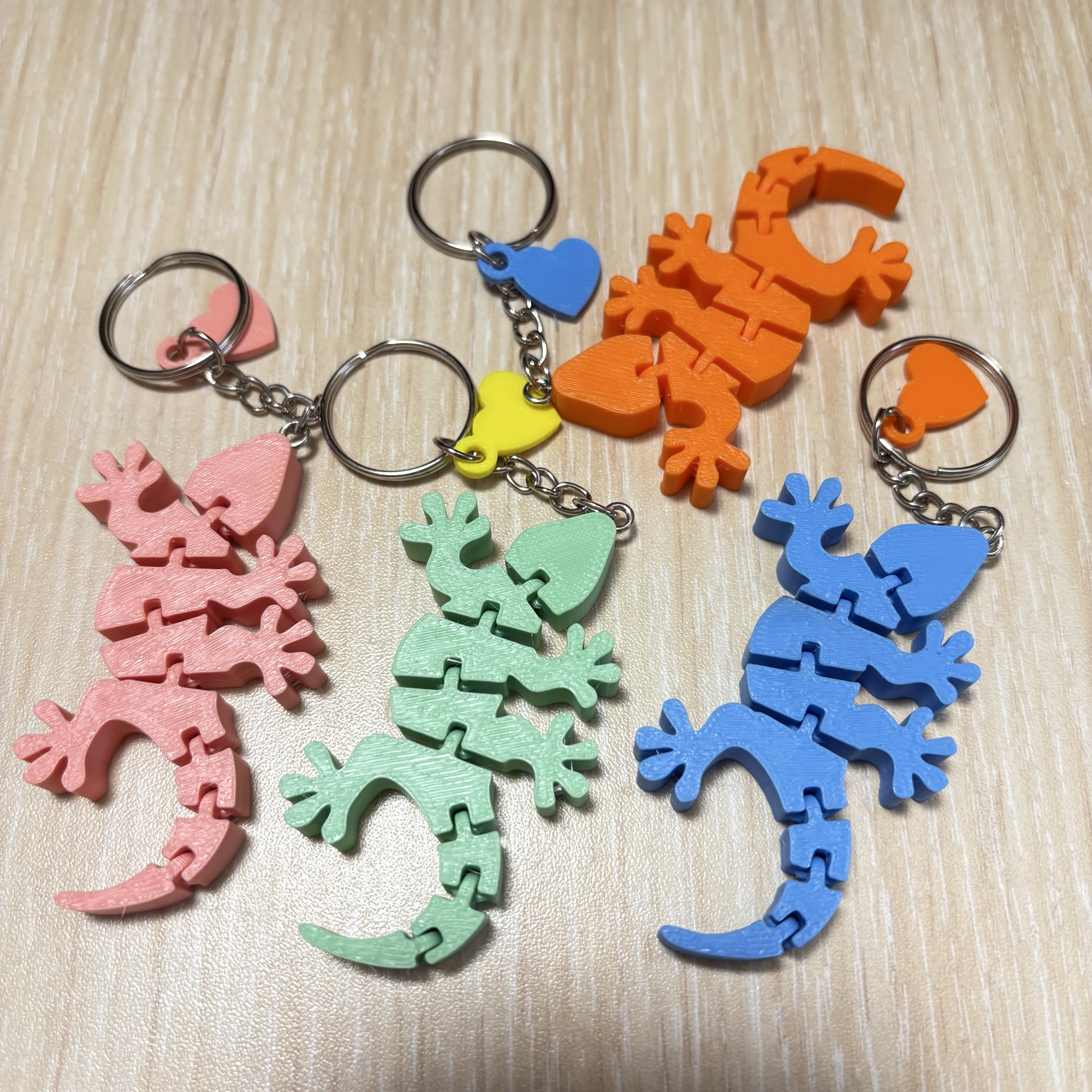 📣買三送一📣3D列印蜥蜴活動式鑰匙圈/蜥蜴活動式結構玩具 蜥蜴鑰匙圈玩具吊飾 蜥蜴.吊飾.小禮物.動物