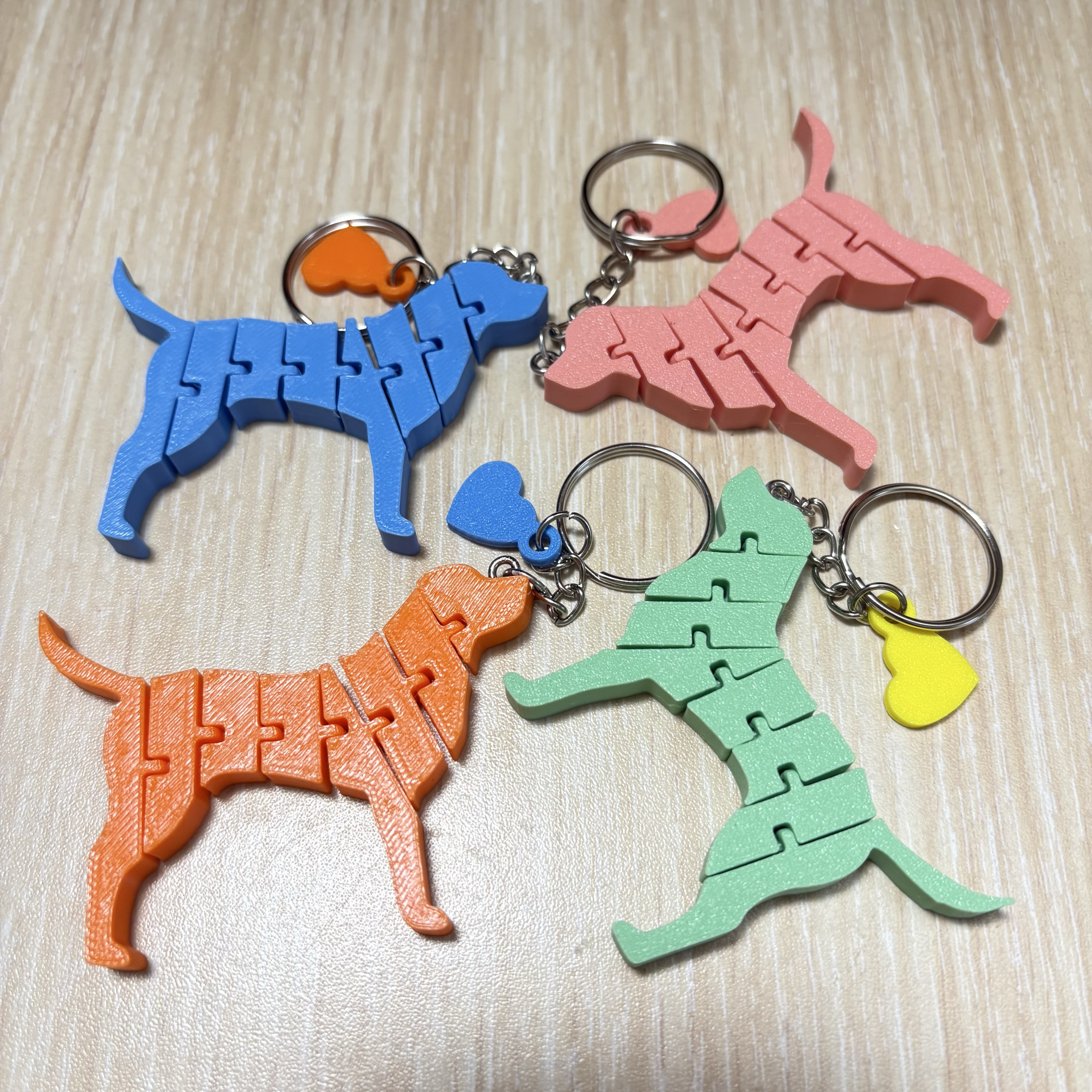 📣買三送一📣3D列印小狗剪影活動式鑰匙圈/狗狗活動式結構 毛小孩鑰匙圈玩具吊飾 狗狗.吊飾.小禮物.動物