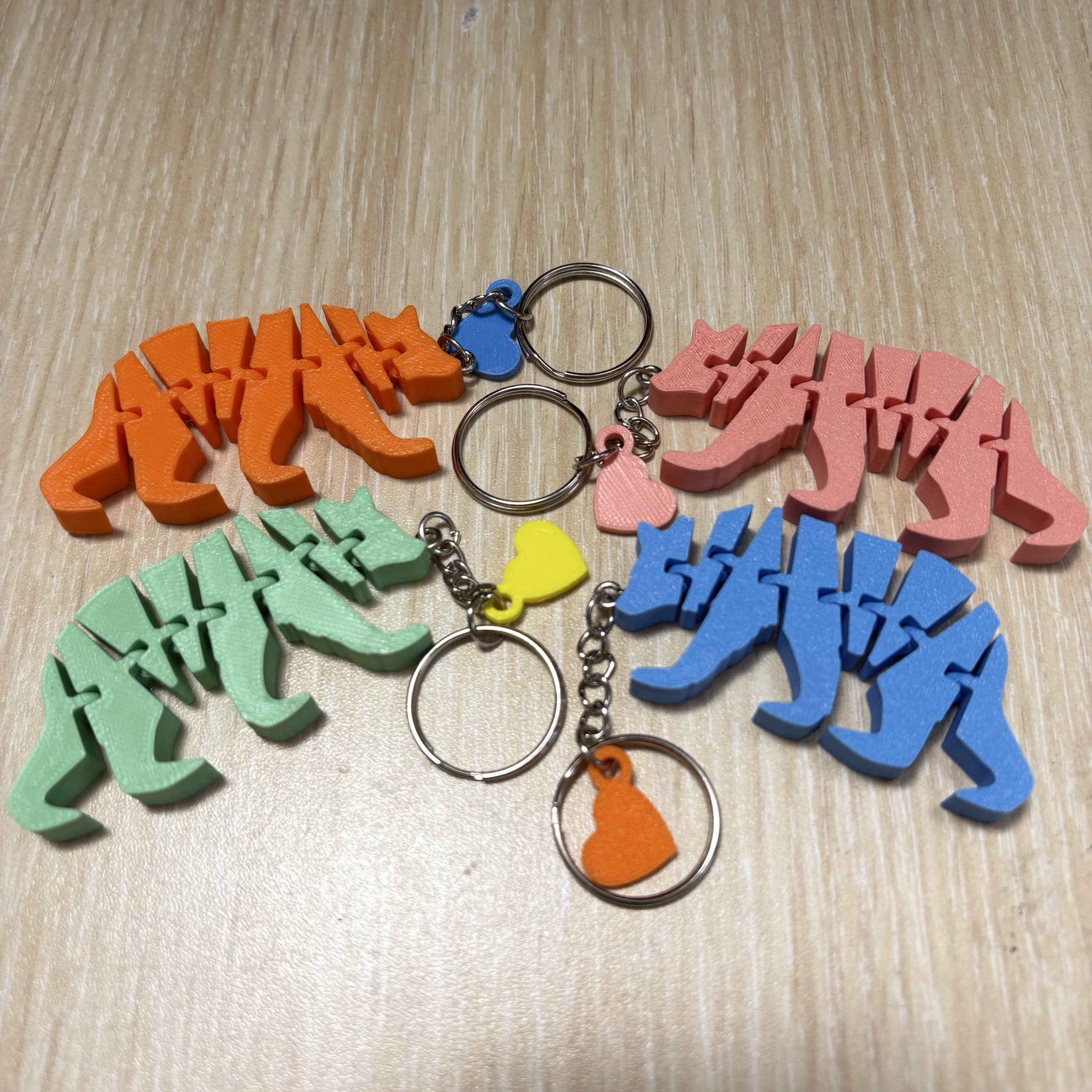 📣買三送一📣3D列印棕熊活動式鑰匙圈/熊熊活動式結構鑰匙圈玩具吊飾 熊熊.吊飾.小禮物