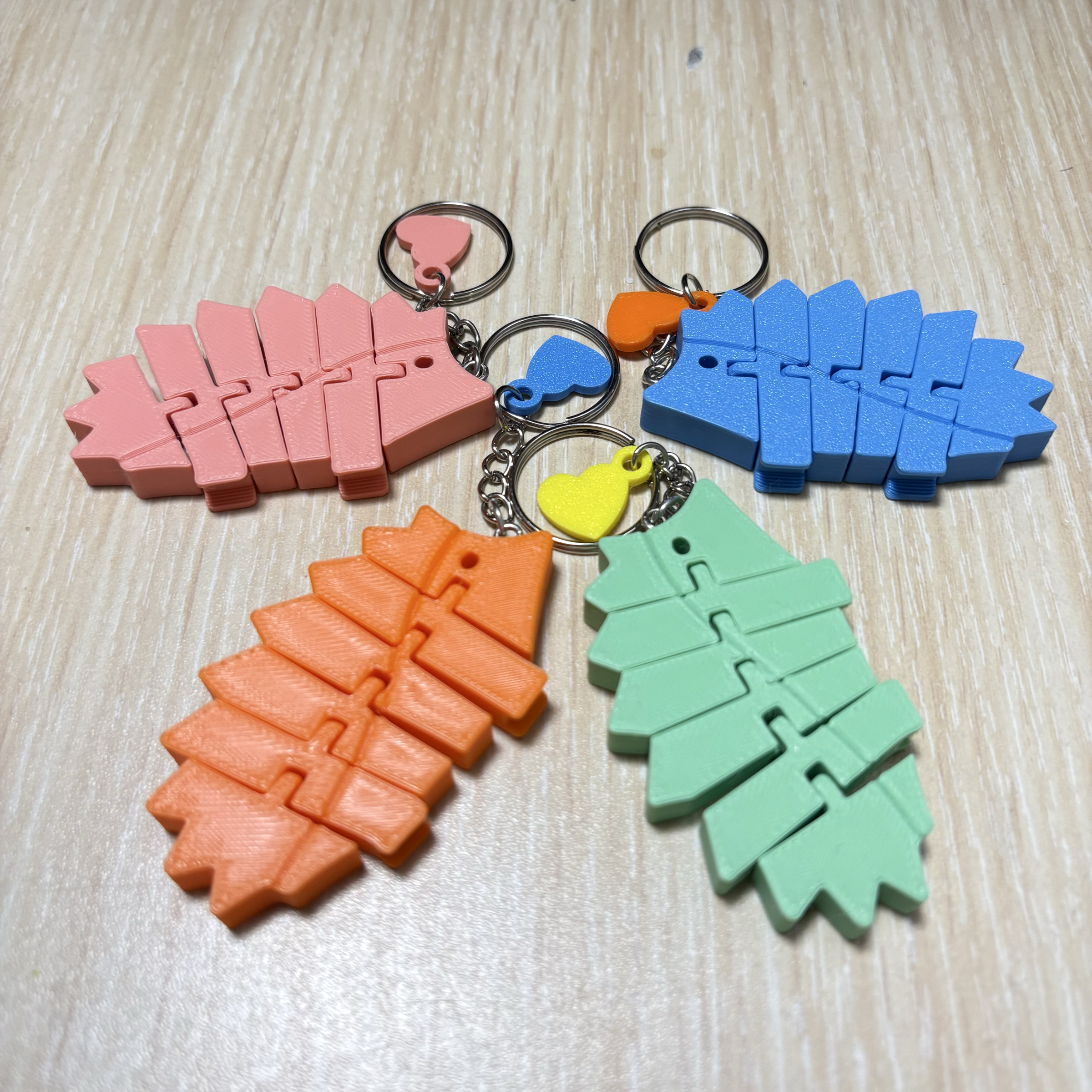 📣買三送一📣3D列印刺蝟活動式鑰匙圈/刺蝟活動式結構吊飾 刺蝟玩具吊飾 刺蝟.吊飾.小禮物