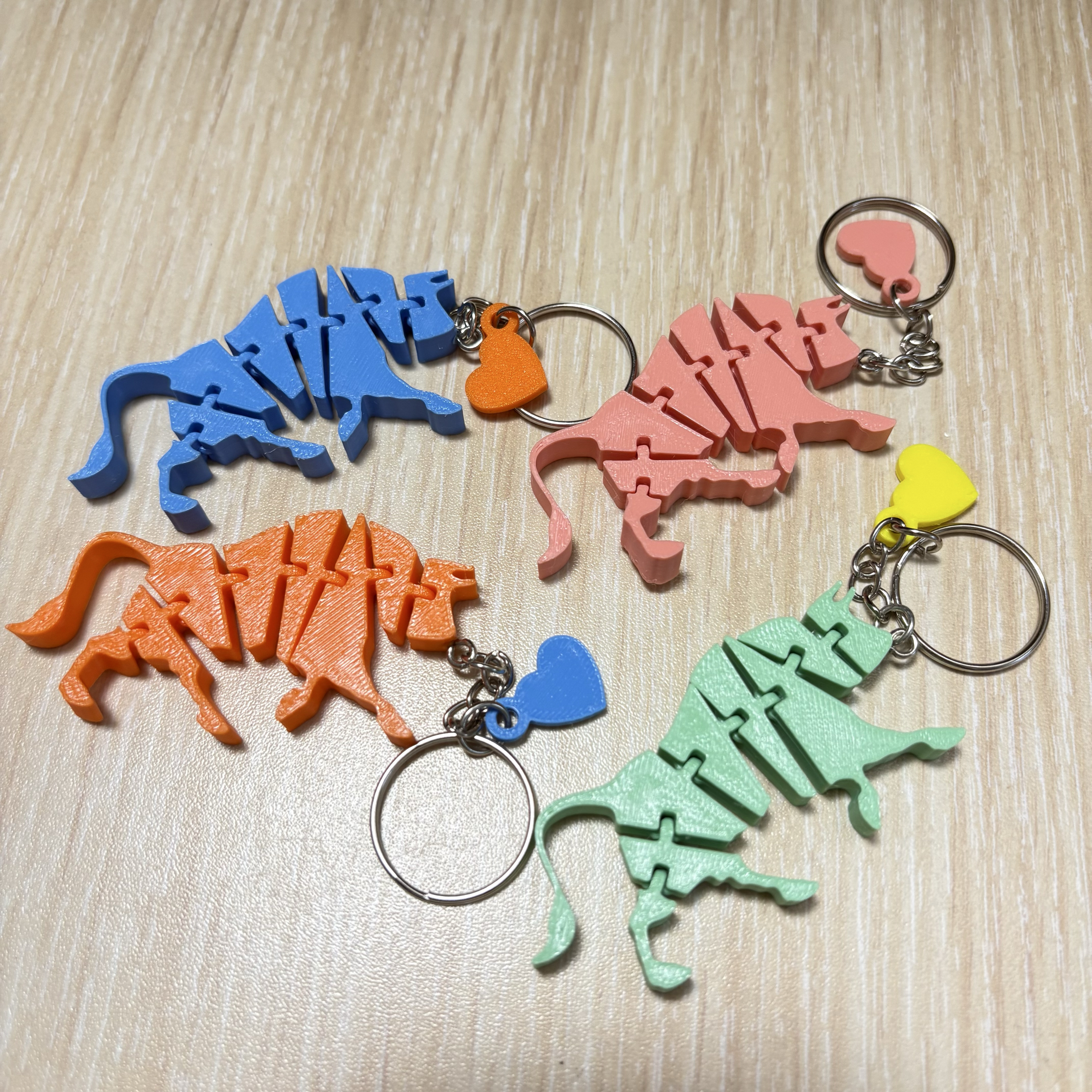 📣買三送一📣3D列印鐵牛活動式鑰匙圈/蠻牛活動式結構 牛牛鑰匙圈玩具吊飾 鬥牛.吊飾.小禮物.動物