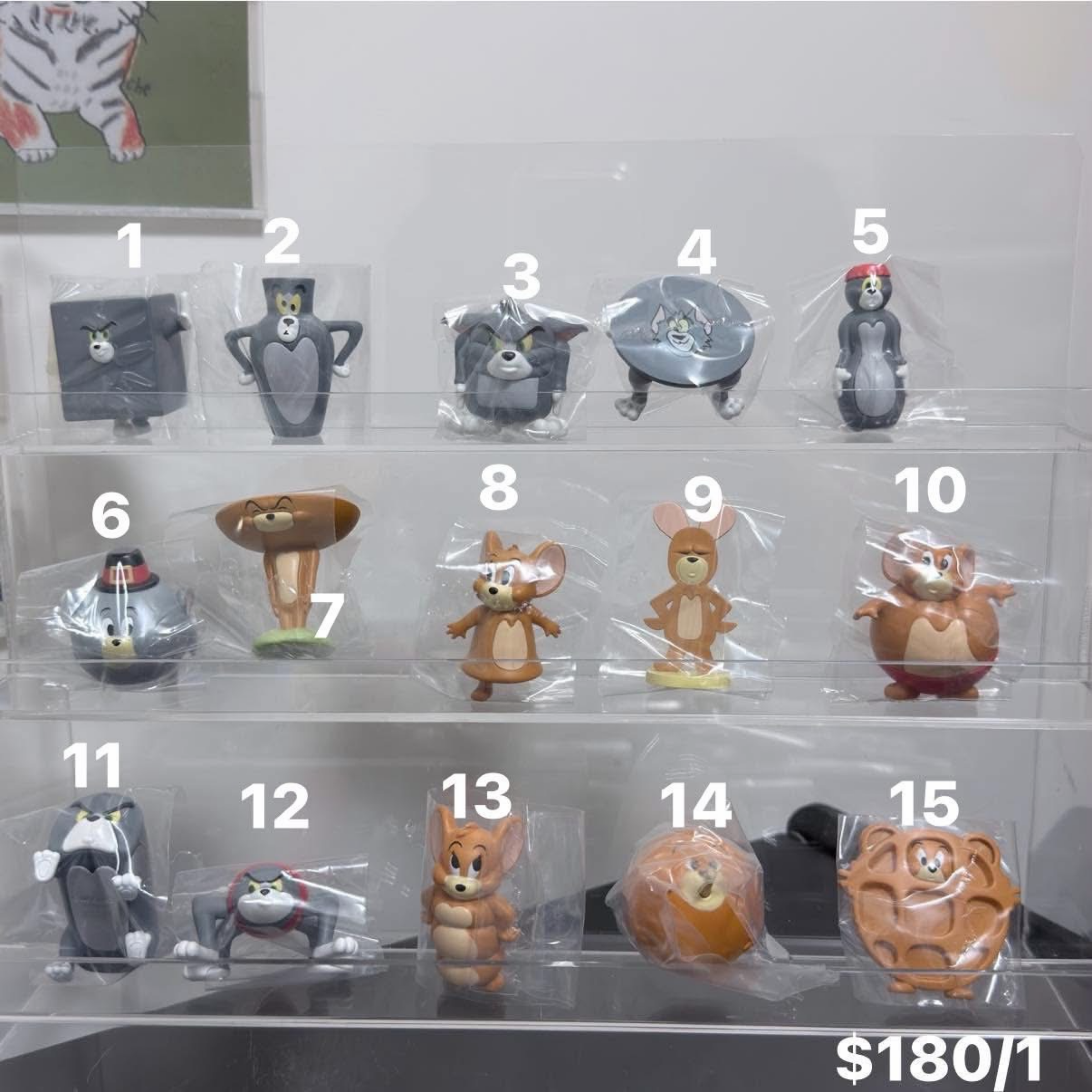 52toys湯姆貓與傑利鼠抽象變形系列萌粒盲袋