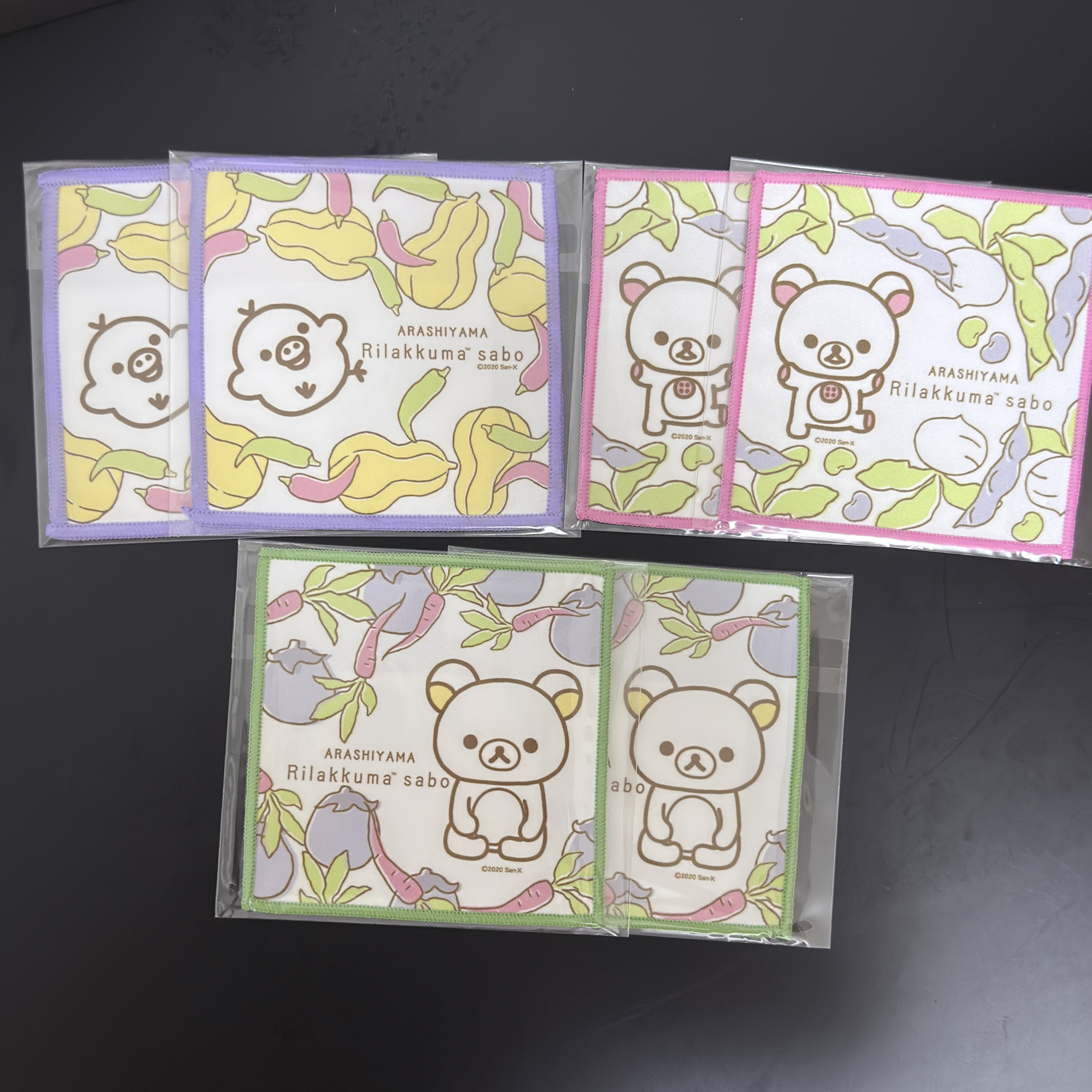 🇯🇵嵐山限定拉拉熊茶屋布製杯墊-彩色款