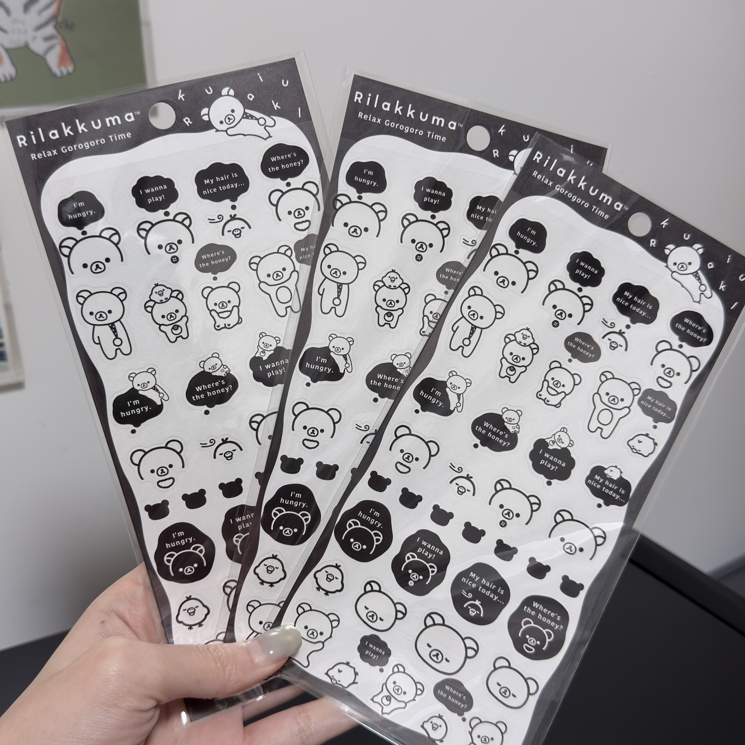 🇯🇵拉拉熊黑白系列貼紙