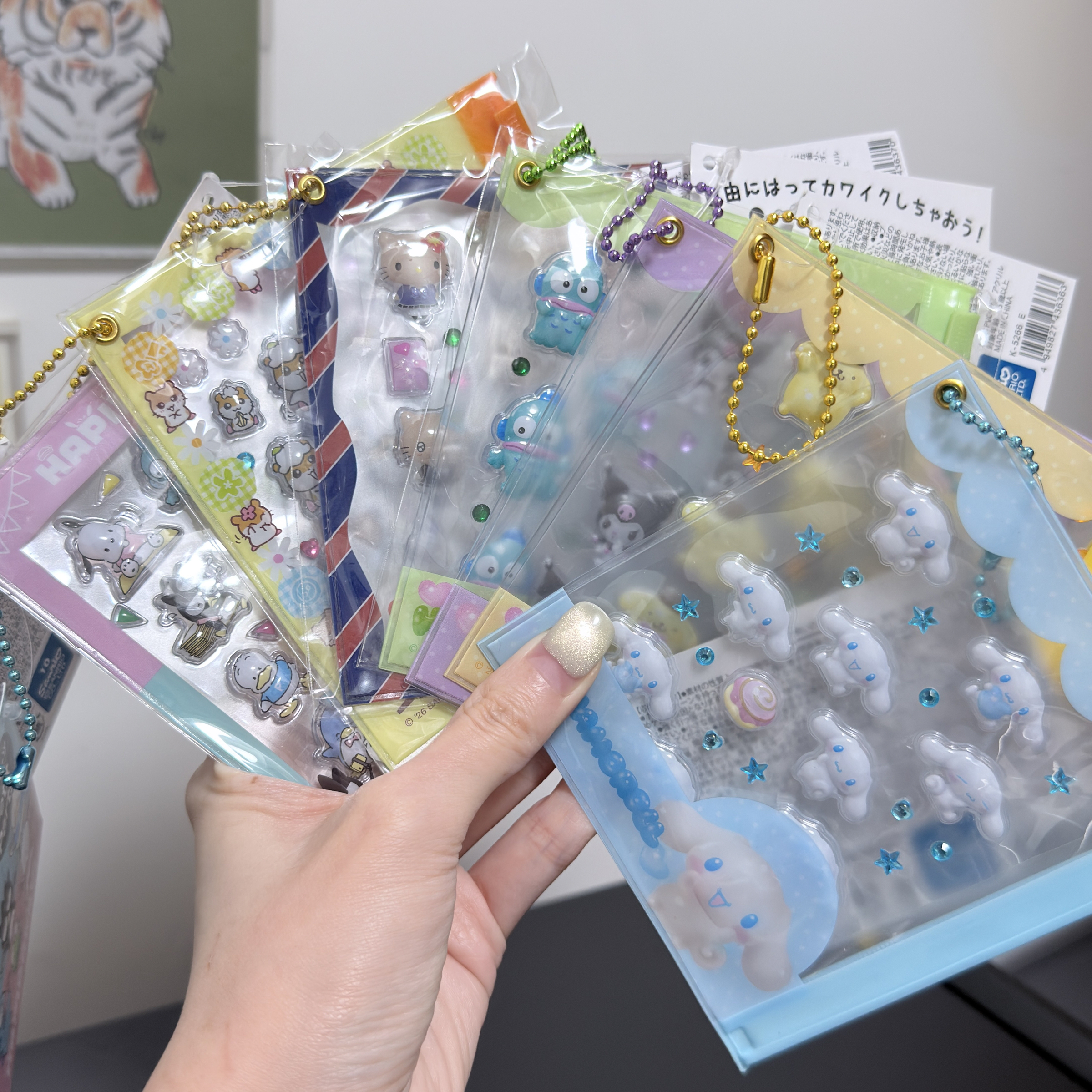 三麗鷗立體貼紙夾鏈袋吊飾🇯🇵現貨在台
