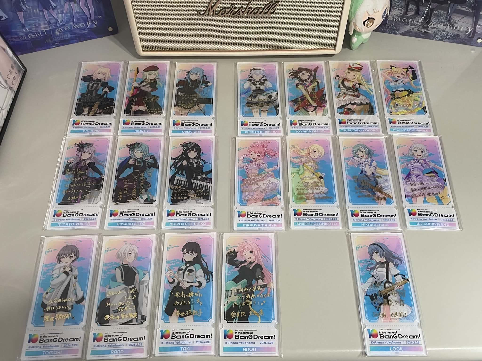 BangDream十周年票卡