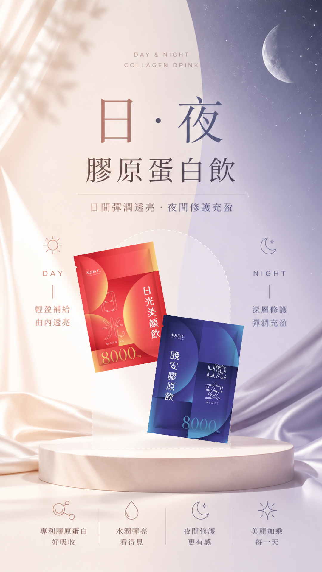 日夜膠原飲｜心如姐姐代言🌟