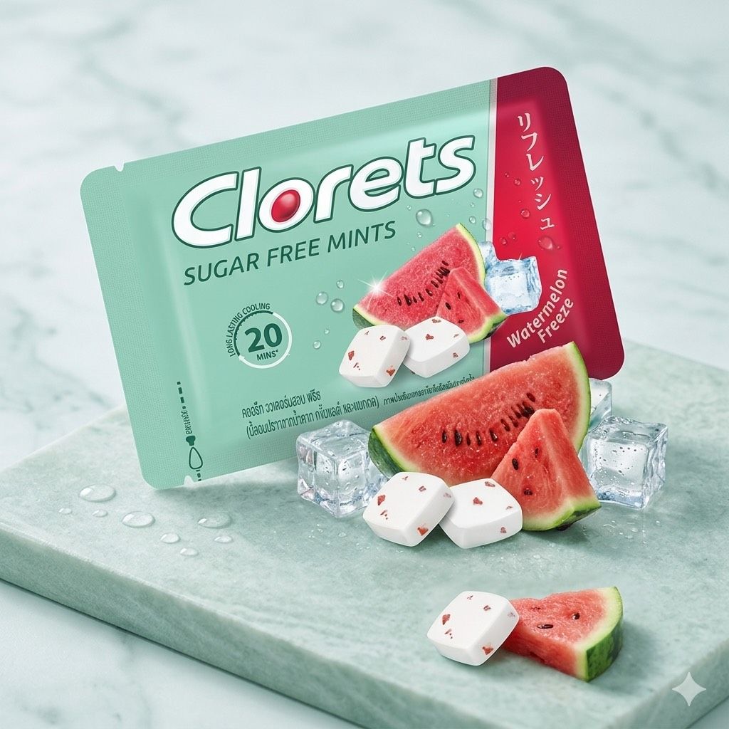 Clorets 酷樂口涼糖 無糖薄荷糖 清涼口氣 口袋糖 隨身糖 西瓜薄荷 冰涼薄荷