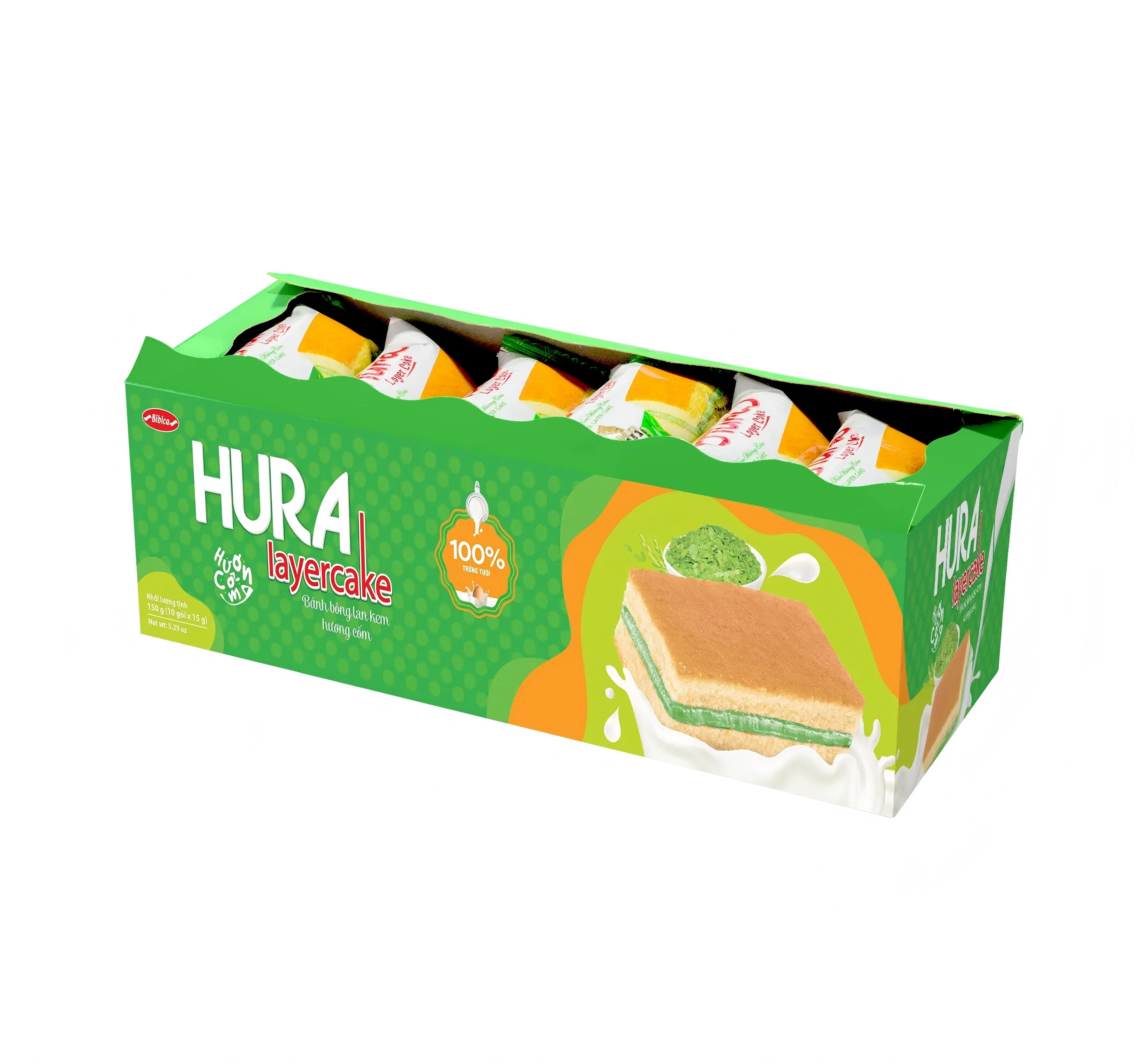 越南 HURA Layer cake 千層蛋糕 15g*10入