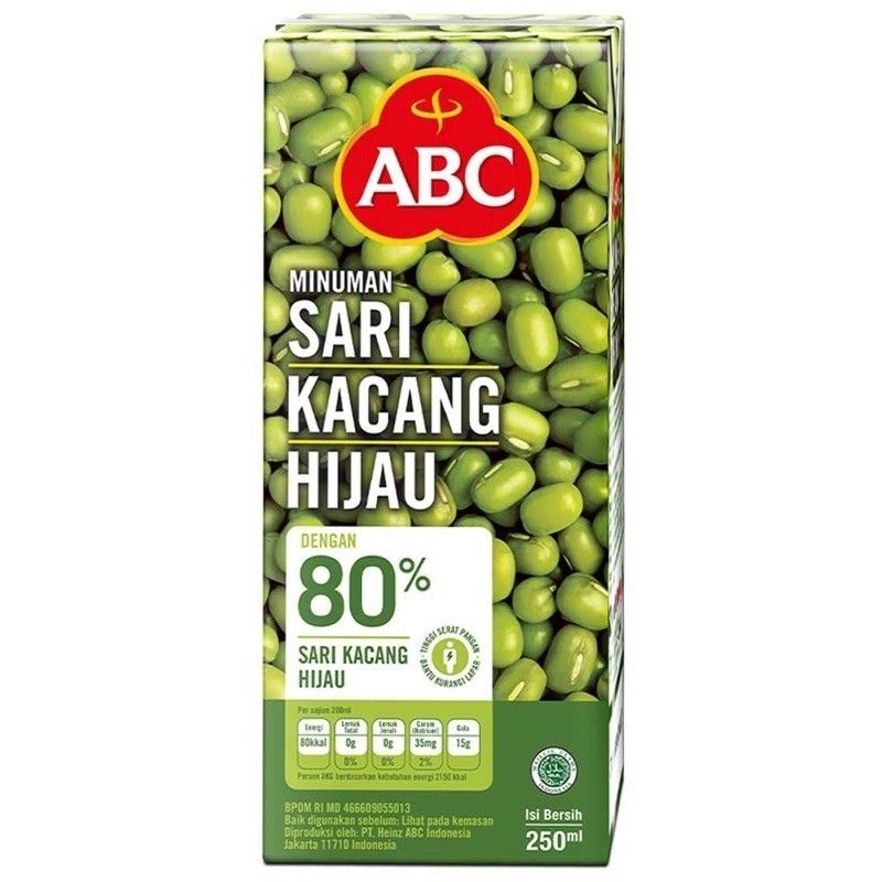 印尼 ABC MINUMAN SARI KACANG HIJAU 綠豆風味飲料250ml