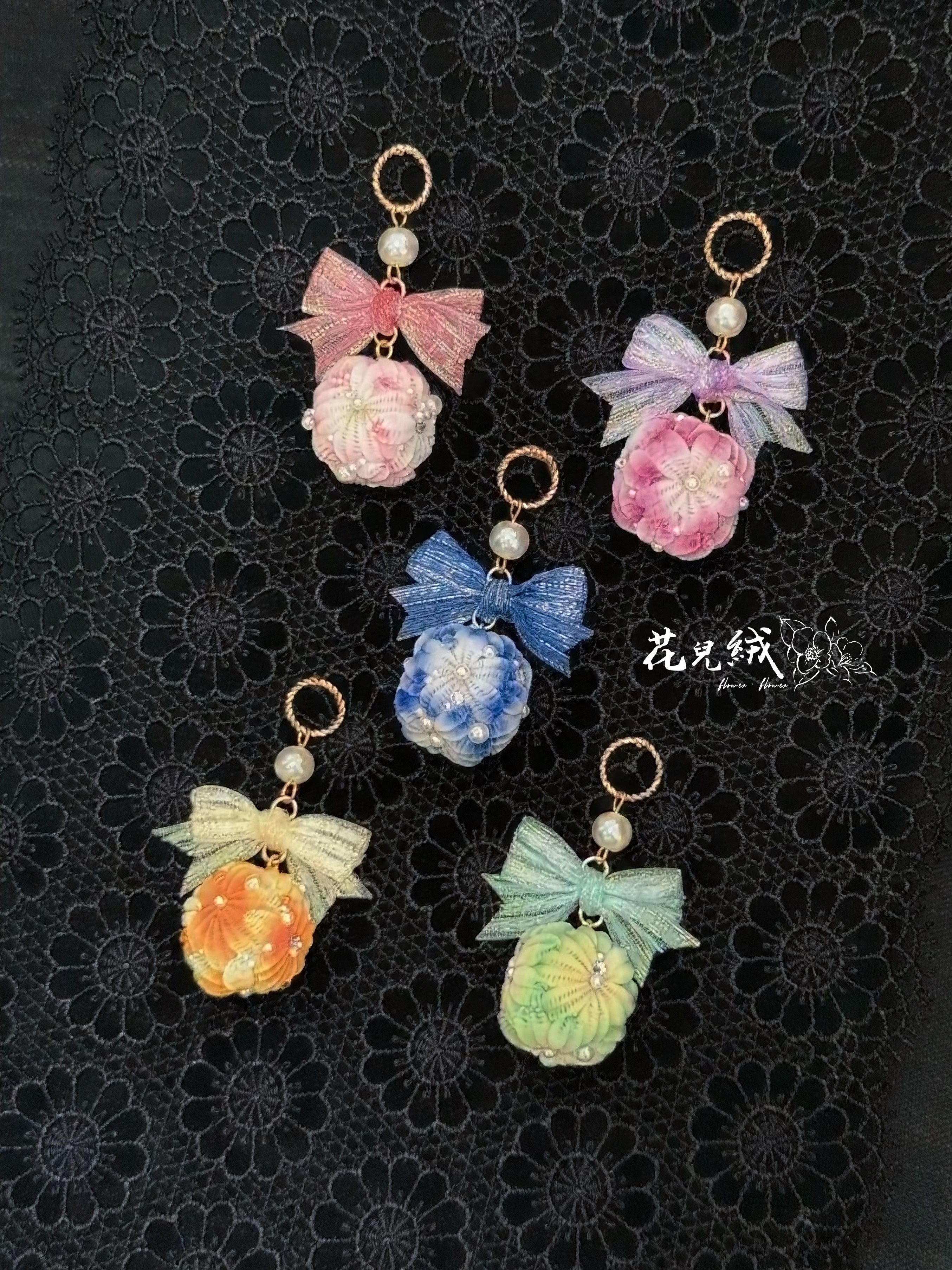 【NEW_原創-花季-花團耳環】
