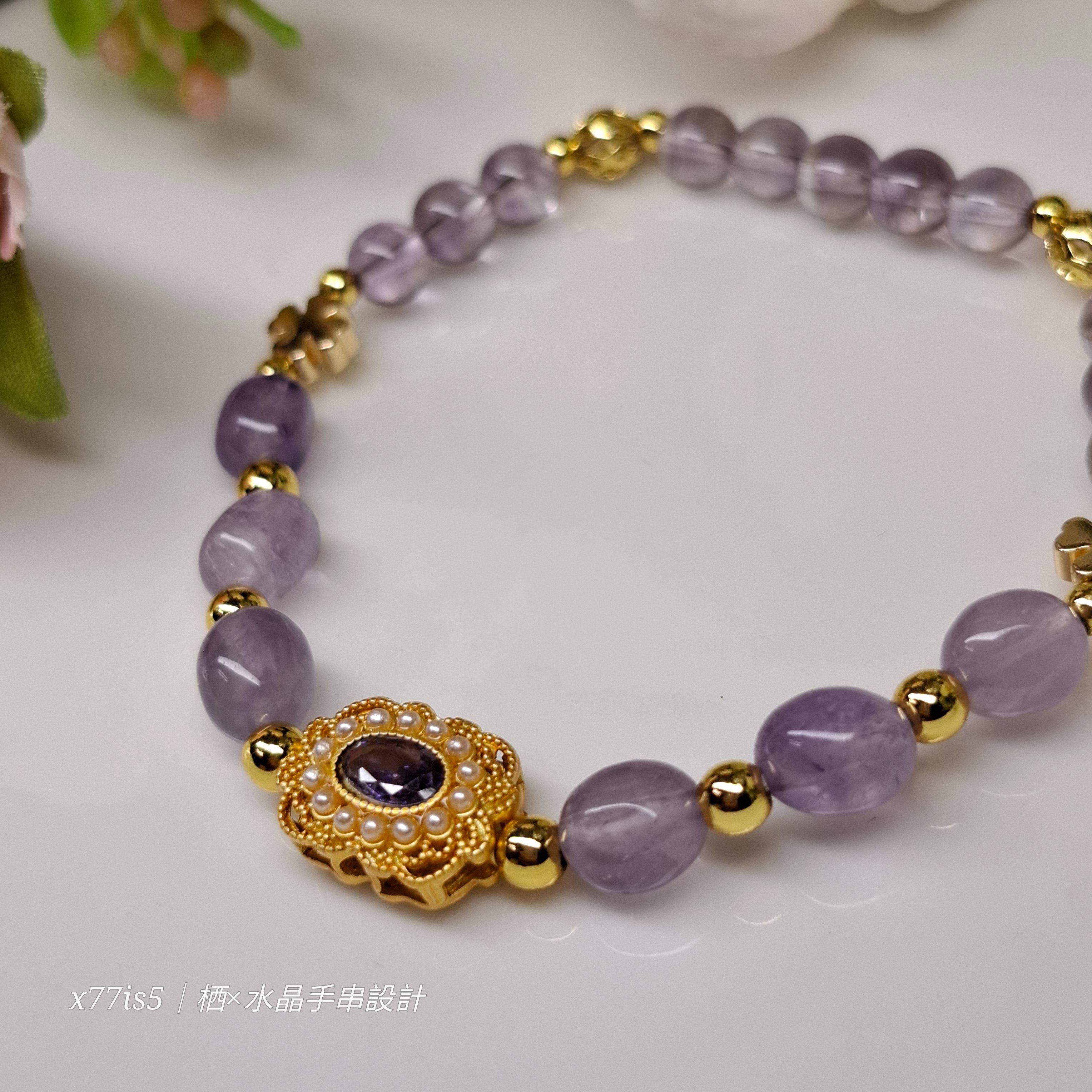 V007-寶石時光{薰衣草紫水晶|14K}-±16圍