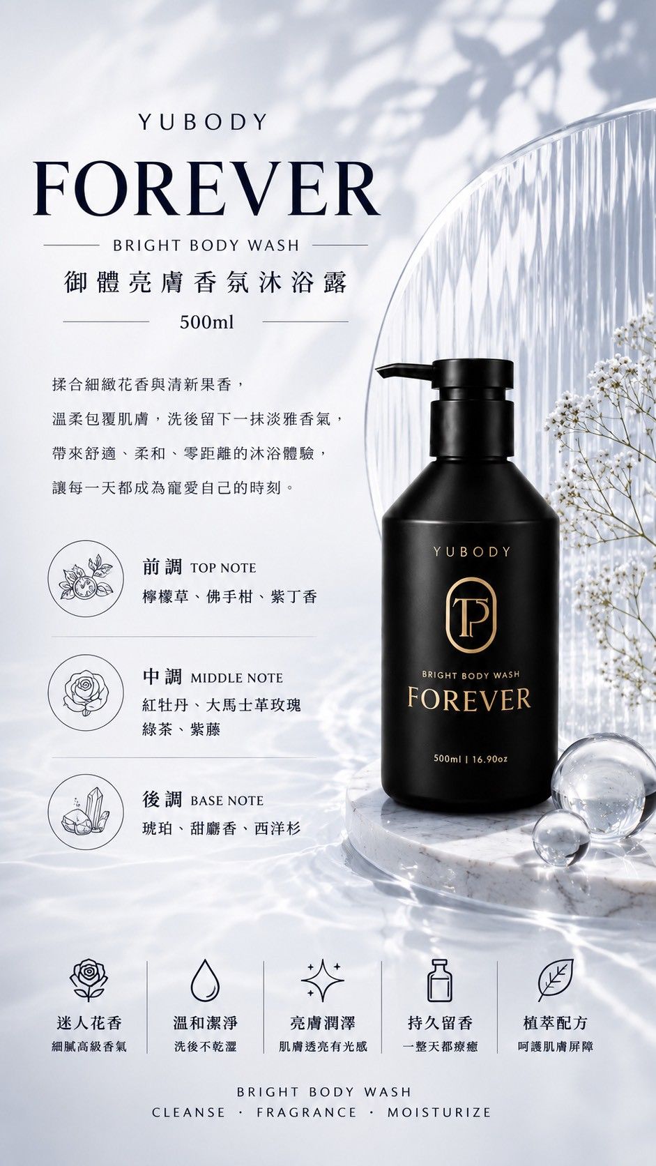 ❤️高級沐浴精500ml （下單送Kitty洗手乳）