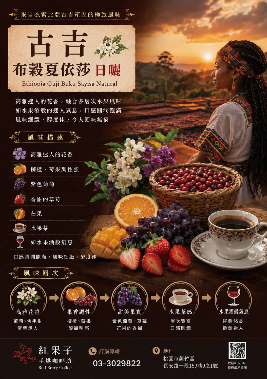 衣索比亞 古吉 布穀夏依莎 日曬